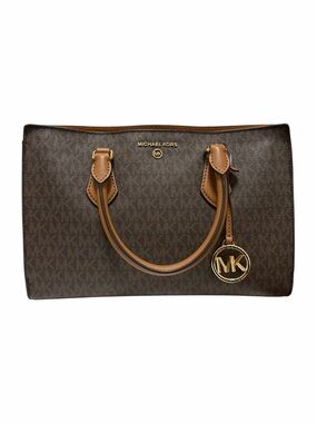 Michael Kors Brown/Tan Logo Leather Handbag
